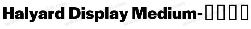 Halyard Display Medium字体转换